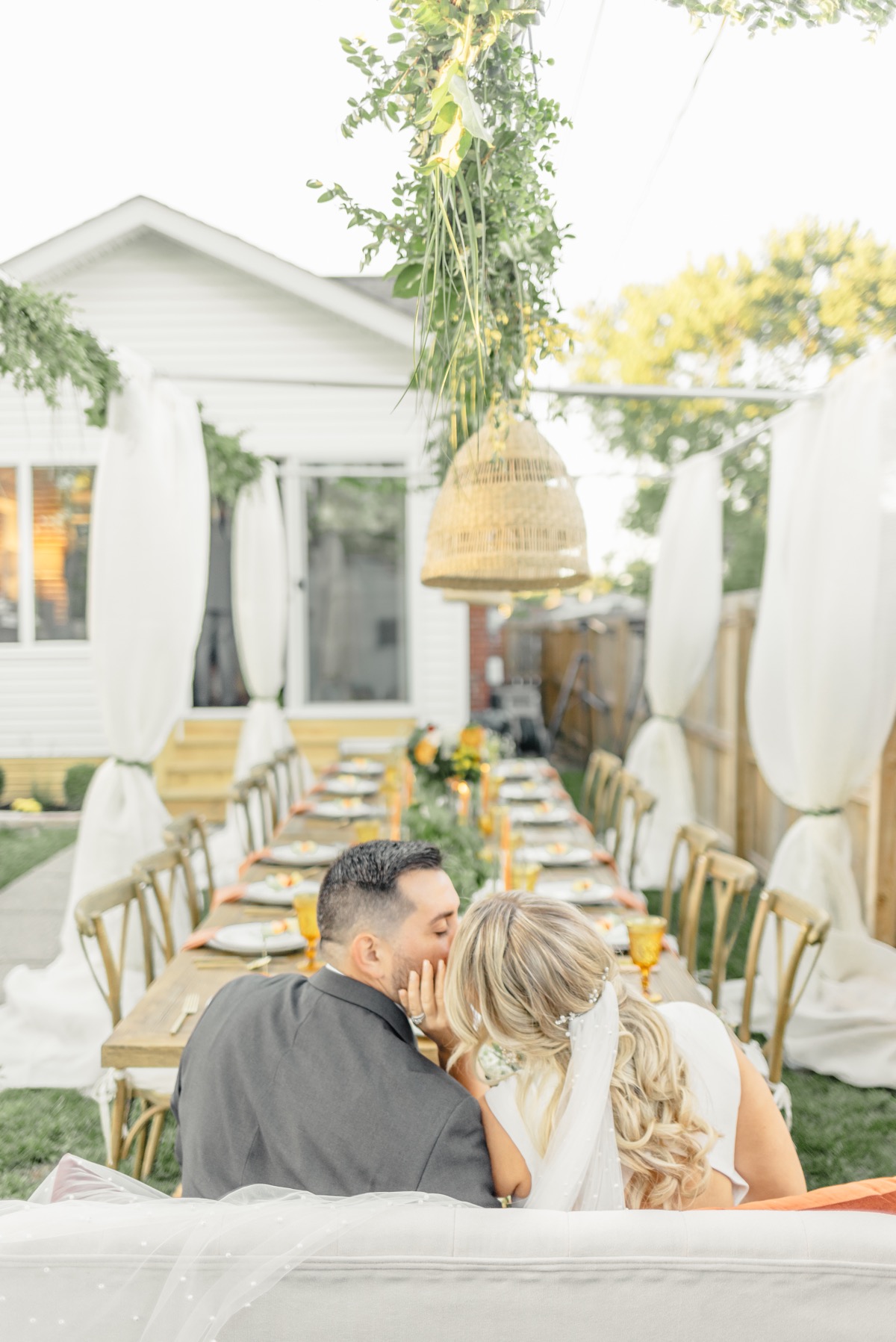 Romantic Fall Columbus Backyard Microwedding | Catherine Milliron Photography | Ohio and Destination Fine Art Wedding and Elopement Photographer